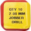 Jobber Drill, 2mm, Normal Helix, High Speed Steel, Black Oxide thumbnail-4