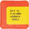Jobber Drill, 4.8mm, Normal Helix, High Speed Steel, Black Oxide thumbnail-1