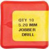 Jobber Drill, 5.2mm, Normal Helix, High Speed Steel, Black Oxide thumbnail-2