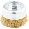 75mm x M14 Twist Knot Cup Brush  Brass 30 SWG thumbnail-0