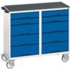 Verso Drawer Cabinet, 10 Drawers, Blue/Light Grey, 965 x 1050 x 550mm thumbnail-0