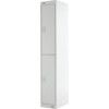 Compartment Locker, 2 Doors, Light Grey, 1800 x 300 x 450mm thumbnail-2