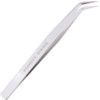 145mm, Bent Nose Tweezers, Stainless Steel thumbnail-0