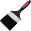 4in., Flat, Synthetic Bristle, Angle Brush, Handle Rubber thumbnail-0