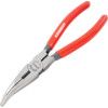 Needle Nose Bent Pliers, Serrated, Steel, 200mm thumbnail-0