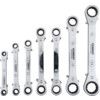 Metric, Ratchet Spanner Set, 6 - 22mm, Set of 7, Chrome Vanadium Steel thumbnail-0