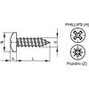 ST2.9x13mm POZI PAN HEAD TAP SCREW BZP thumbnail-2