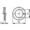 M14 SQUARE SINGLE COIL SPRING WASHER - BZP DIN 7980 thumbnail-0