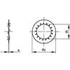 M10 INTERNAL SERRATED LOCK WASHER - BZP DIN 6798J thumbnail-0