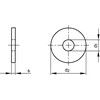 M10x25x1.5 MUDGUARD / REPAIR / PENNY WASHER A2 thumbnail-3