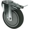 Castor, Medium Duty, Braked, Swivel, 125mm, 120kg Load Capacity thumbnail-0