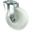 Medium Duty, Castor, 200mm, Unbraked, Swivel, Bolt Hole, Nylon, White thumbnail-0