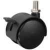 Castor, Twin, Light Duty, Braked, Swivel, 50mm, 50kg Load Capacity thumbnail-0