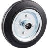 RUBBER TYRE PRESSED STEEL CTR 200mm-25mmB WHEEL thumbnail-0