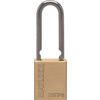 Keyed Padlock, Keyed Different, Brass, Gold, 38mm Width, Weatherproof thumbnail-1