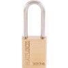 Keyed Padlock, Keyed Different, Brass, Gold, 38mm Width, Weatherproof thumbnail-0