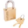 Keyed Padlock, Keyed Different, Brass, Gold, 45mm Width, Weatherproof thumbnail-0