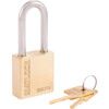 Keyed Padlock, Keyed Different, Brass, Gold, 45mm Width, Weatherproof thumbnail-0