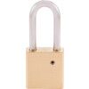 Keyed Padlock, Keyed Different, Brass, Gold, 45mm Width, Weatherproof thumbnail-2