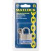 Keyed Padlock, Keyed Different, Steel, Silver, 30mm Width, Weatherproof thumbnail-2