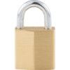 Keyed Padlock, Keyed Different, Brass, Gold, 20mm Width, Weatherproof thumbnail-2