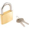 Keyed Padlock, Keyed Different, Brass, Bronze, 50mm Width, Weatherproof thumbnail-0