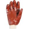 Mechanical Hazard Gloves, Red, Cotton Liner, PVC Coating, EN388: 2003, 4, 1, 1, 1, Size 8 thumbnail-2