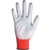 Mechanical Hazard Gloves, Red/Grey, Nylon Liner, Polyurethane Coating, EN388: 2016, 4, 1, 2, 1, Size 6 thumbnail-2