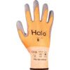 Cut Resistant Gloves, 13 Gauge Cut B, Size 6, Grey & Orange, Nylon-PU Palm, EN388: 2016 thumbnail-1