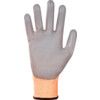 Cut Resistant Gloves, 13 Gauge Cut B, Size 10, Grey & Orange, Nylon-PU Palm, EN388: 2016 thumbnail-2