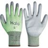 Cut Resistant Gloves, 13 Gauge Cut D, Size 10, Green & Grey, Nylon-PU Palm, EN388: 2016 thumbnail-0