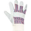 Mechanical Hazard Gloves, Blue/Grey, Cotton Liner, Leather Coating, EN388: 2016, 3, 1, 4, 3, X, Size 10 thumbnail-1