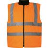 Hi-Vis Reversible Body Warmer, EN20471, Orange, XL thumbnail-0