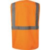 Hi-Vis Vest, Orange, 3XL, Zipper Closure, Polyester thumbnail-1