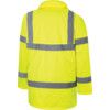 Hi-Vis Waterproof Jacket, Small, Yellow, Polyester, EN20471 thumbnail-1