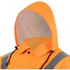 Hi-Vis Waterproof Jacket, 5XL, Orange, Polyester, EN20471 thumbnail-2