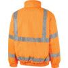 Hi-Vis Bomber Jacket, Medium, Orange, Polyester, EN20471 thumbnail-1