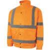 Hi-Vis Rip-Stop Bomber Jacket, Medium, Orange, Polyester, EN20471 thumbnail-0