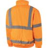 Hi-Vis Rip-Stop Bomber Jacket, Small, Orange, Polyester, EN20471 thumbnail-1