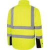 Hi-Vis Soft Shell Jacket, 2XL, Yellow & Black, Polyester, EN20471 thumbnail-1