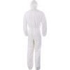 Disposable Chemical Protective Coverall, 3XL, Type 5/6, White, Tyvek 200, Zipper Closure thumbnail-1