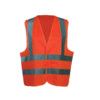 Hi-Vis Waistcoat, Unisex, Orange, Polyester, Hook & Loop Closure, M thumbnail-0