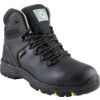 Womens Metatarsal Safety Boots, Size, 5, Black, Leather Upper, Composite Toe Cap thumbnail-0