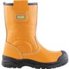 Unisex Metal Rigger Boots, Size 8, Tan, Leather Upper, Steel Toe Cap, S1P, EN ISO 20345:2011 thumbnail-1