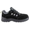 Unisex Safety Trainers, Size 11, Black, Suede Leather Upper, Composite Toe Cap, S1P, EN ISO 20345:2011 thumbnail-1