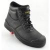 Unisex Safety Boots Size 7, Black, Leather, Steel Toe Cap thumbnail-4