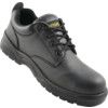 Safety Shoes, Unisex, Black, Leather Upper, Steel Toe Cap, S1P, SRC,  Size 11 thumbnail-0