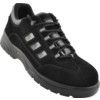 Safety Trainers, Unisex, Black, Leather Upper, Composite Toe Cap, S1P, Size 11 thumbnail-0