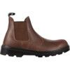 Unisex Safety Boots Size 5, Brown, Leather, Steel Toe Cap thumbnail-0