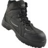 Unisex Safety Boots Size 4, Black, Leather, Water Resistant, Composite Toe Cap thumbnail-0